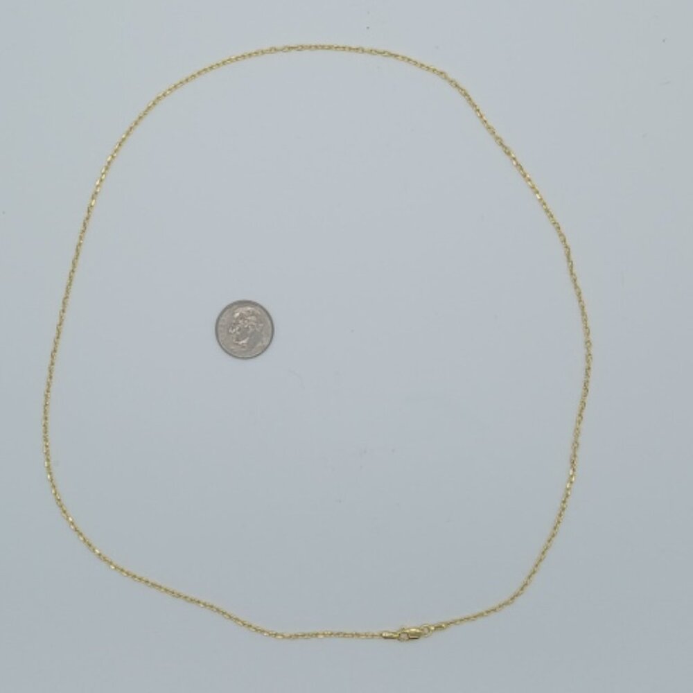 New in Case 22 inch 14k Gold Plated Chain for Women